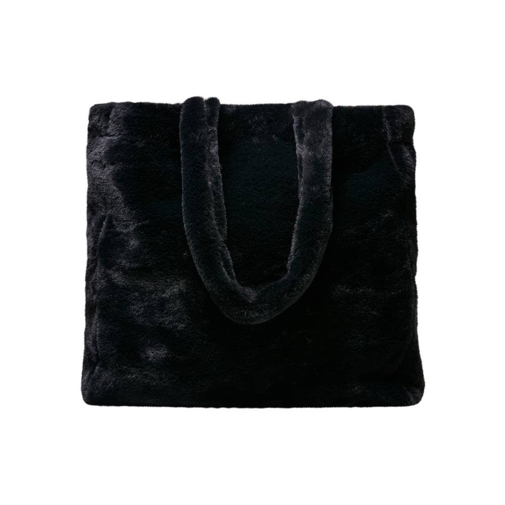 Urban Classics - Fake Fur Tote bag - Black